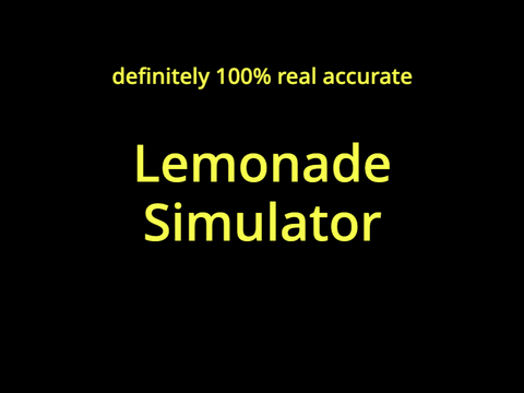 Lemonade Simulator