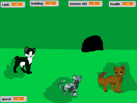 worrior cats game!!! (this is my first so tell me if you like, ok?)