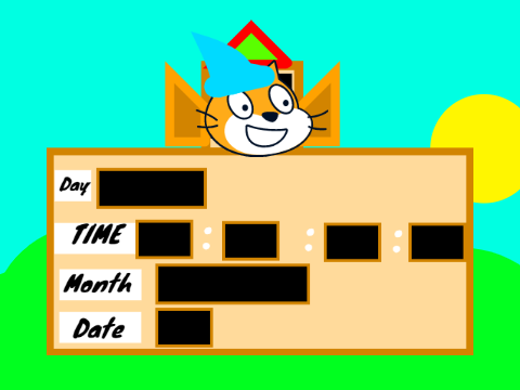 Scratch clock