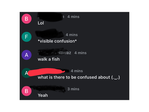 Google meet chats be like (and teacher doesent care ggez)