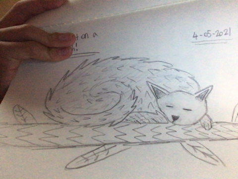My drawing of a cat!