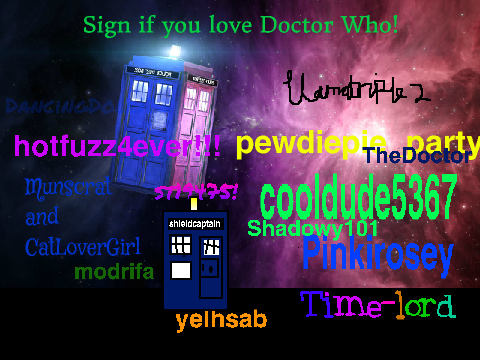 Sign if you love Doctor Who!