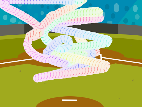 Baseball light show