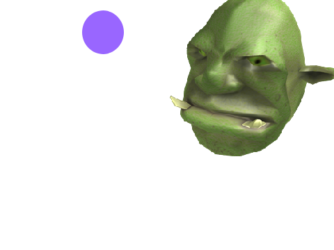 Shrek Wants to nom nom a grape.
