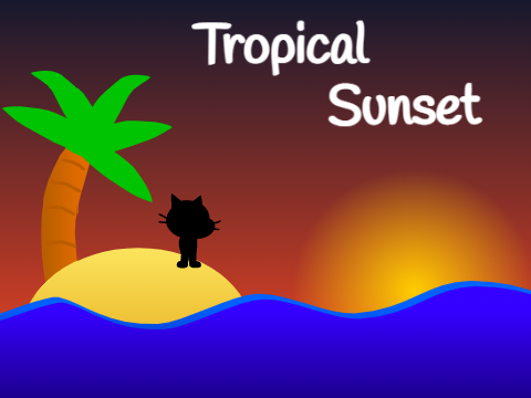 Tropical Sunset || Parallax  
