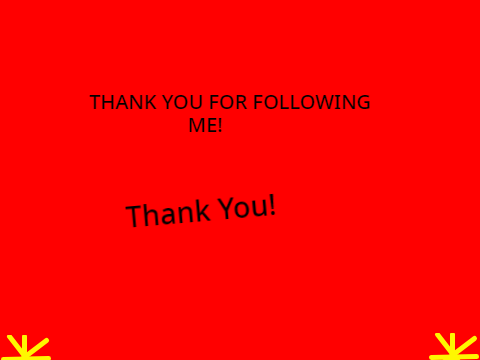 Thank you my followers!