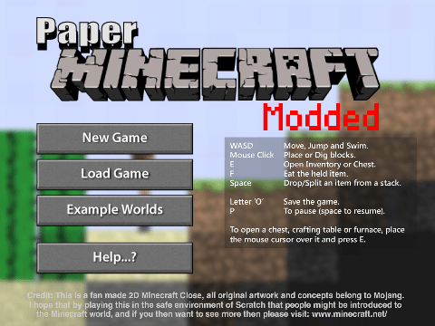 Paper Minecraft Modded remix