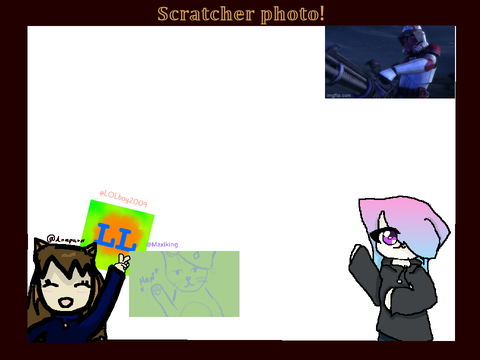 Scratcher photo. Add yourself or your oc!! remix remix remix remix