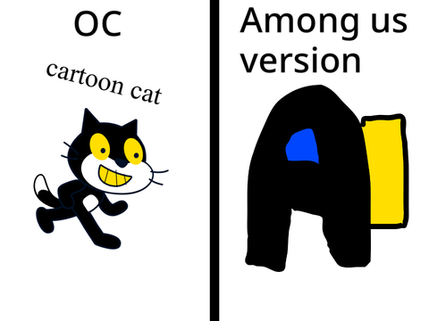 Among Us OC Skin CARTTOON CAT remix