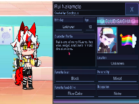 Gacha Club OC's refs for art trades and Fanart 