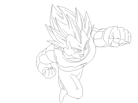 Vegeta Drawing