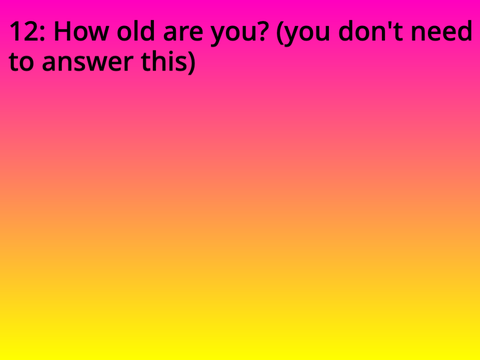 50 random questions remix