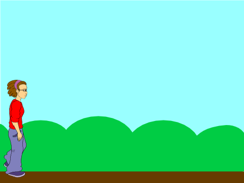 Avery walks outside world