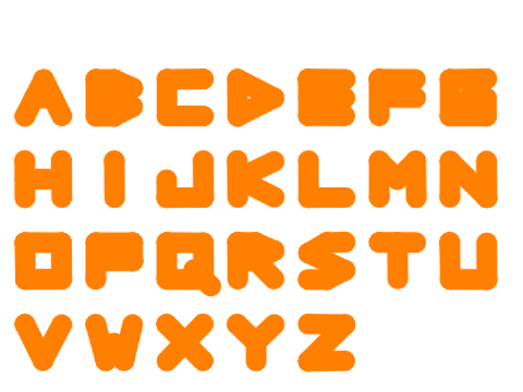 Skinny-to-fat Font