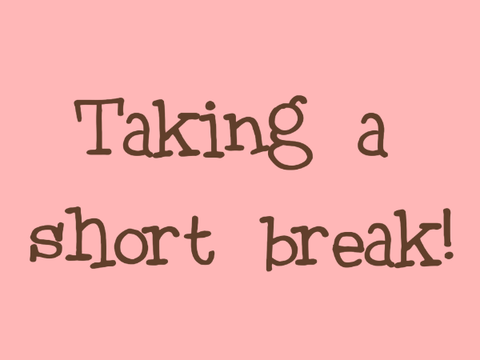 Taking a short break!