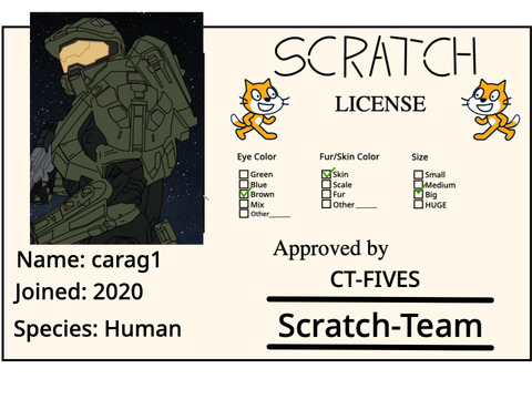 My Official Scratch License  