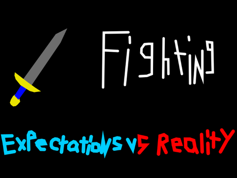 Sword fighting in roblox expectations vs reality