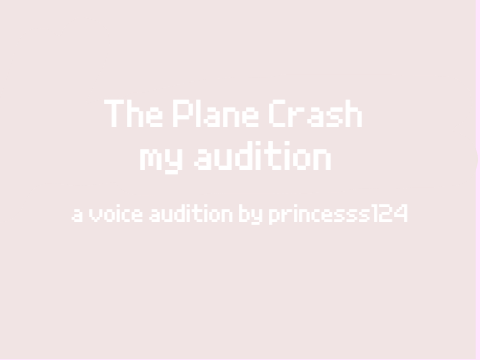 The Plane Crash my audition