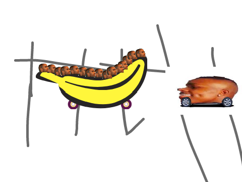 banana bus vs DABABY BUS