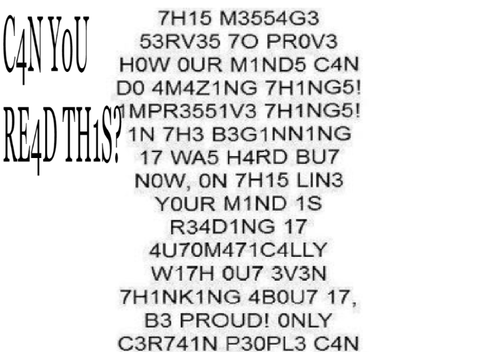 Can You Read This? remix