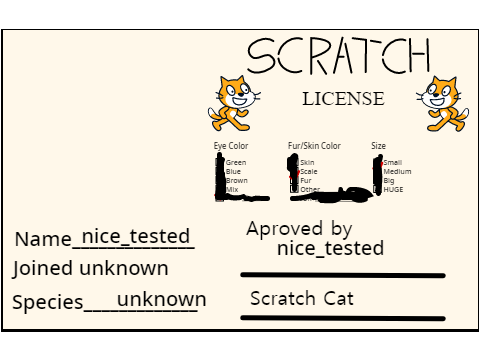 Make Your Own Scratch License remix 