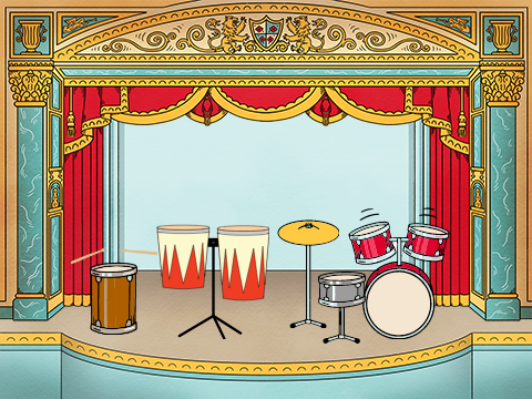 play the drums
