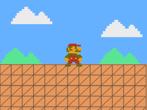 Running Mario animation + autoscroll
