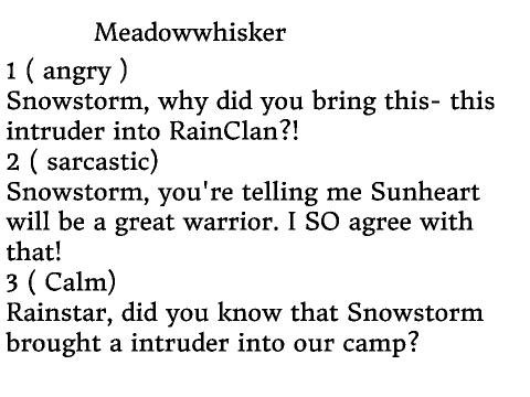 Warriors RainClan auditions remix