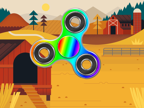 Fidget Spinner Simulator but smoother