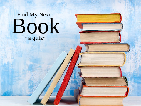Find my next Book a quiz