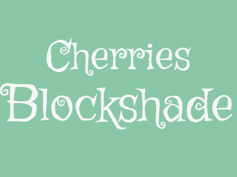 Simple Cherries Blockshade
