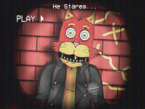 He Stares...