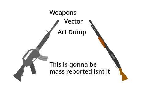 Weapons Drawings (Vector)