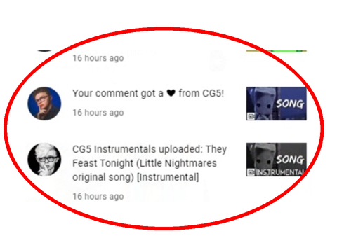 CG5!! He hearted my comment!!!