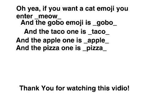 How to get emojis on scratch comments