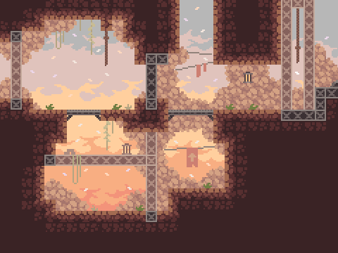 Celeste Level Concept - Pixel Art