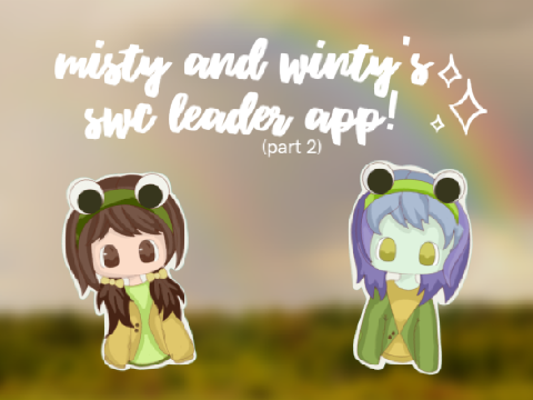  SWC Leader App ☁︎  with Winty!