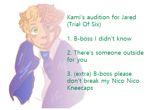 Jared audition for Trial of Six