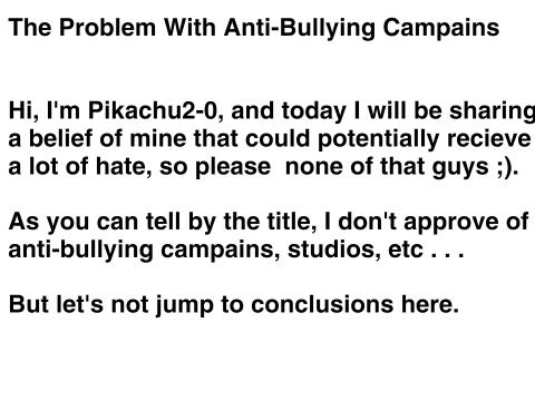 The problem with anti-bullying campains