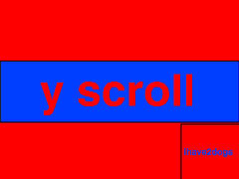 Y scroll