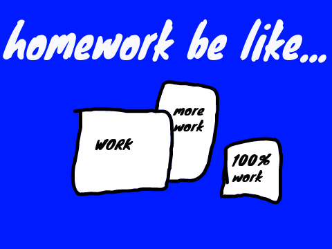 homework be like...