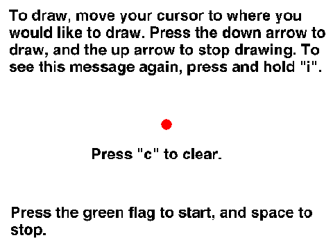 Four Way Mirror Image Drawing Dots