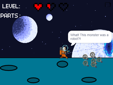 Lost in space, a platformer