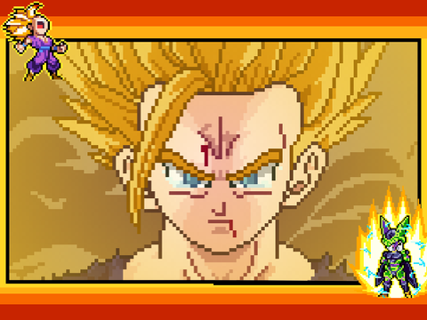 Gohan SSJ2 Pixel art