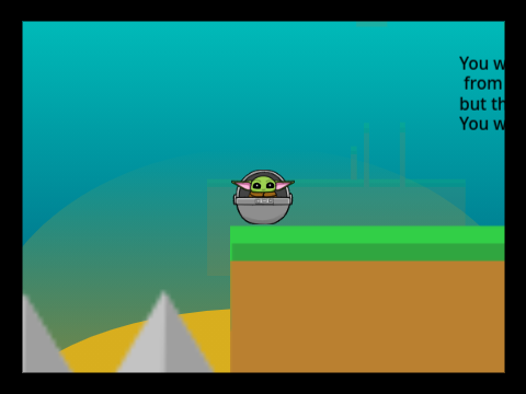 Grogu's Galactic Quest Scrolling Platformer 