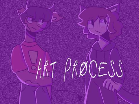 Cowwy and Katy - Art Process