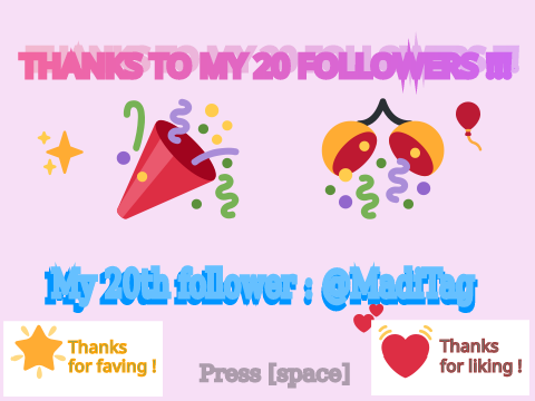 ✎ꜰᴏʟʟᴏᴡᴇʀꜱ┋ 20 Followers !