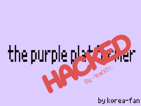 ✎ ᴘʟᴀᴛꜰᴏʀᴍᴇʀ ┊THE PURPLE PLATFORMER... ʜᴀᴄᴋᴇᴅ ! 