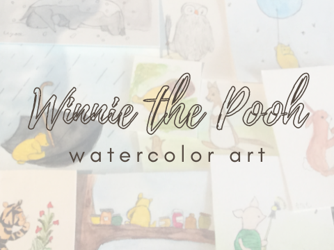 Winnie the Pooh watercolor art