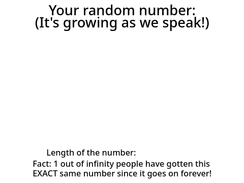Random Number Generator (Useless)